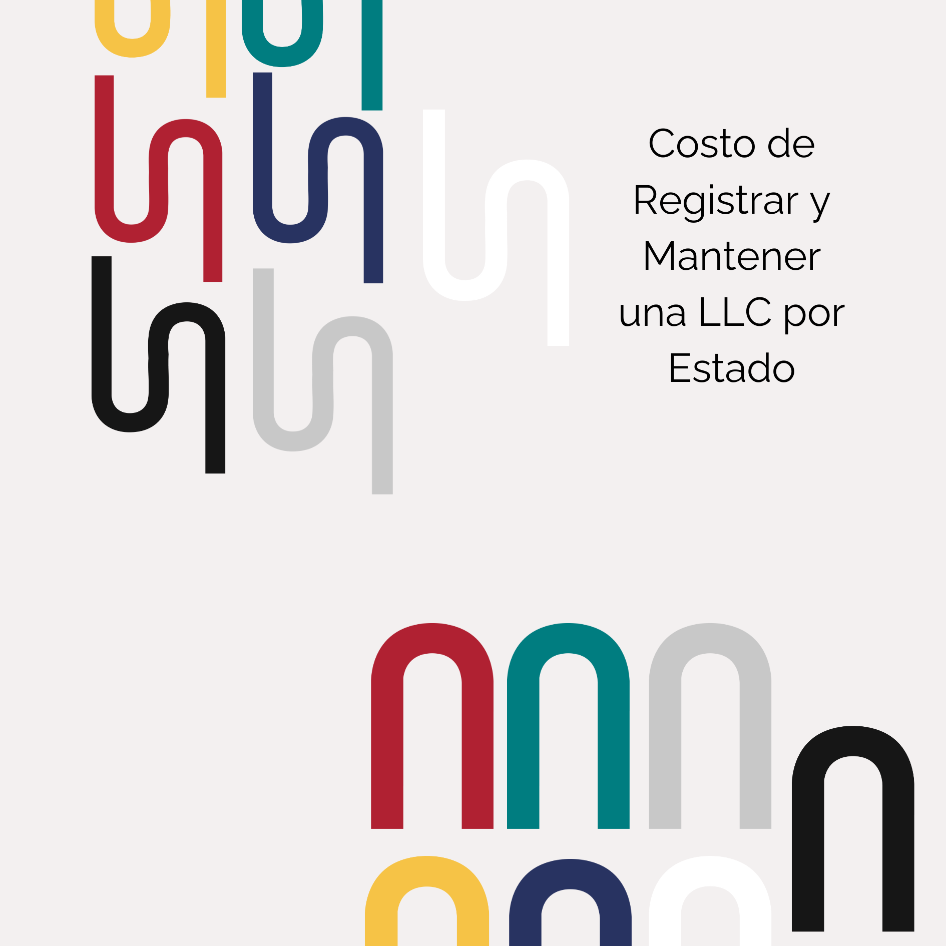 Costo de Registrar y Mantener una LLC por Estado